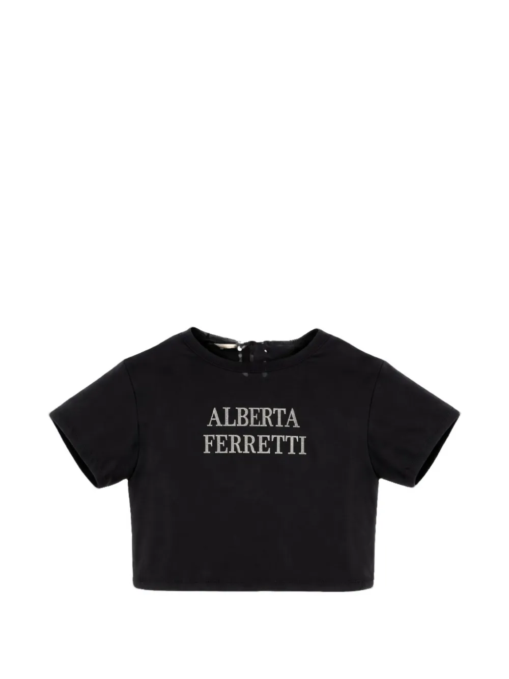 Alberta Ferretti Kids tie-back T-shirt - Nero