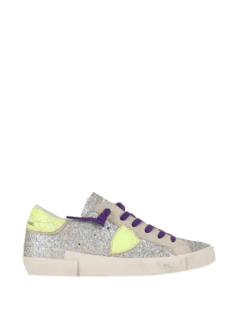 Philippe Model Paris glitter-effect leather sneakers