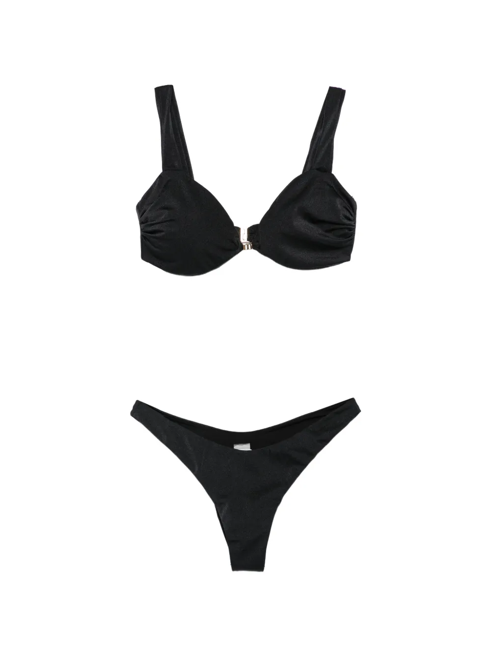 Matinée logo-patch bikini - Nero