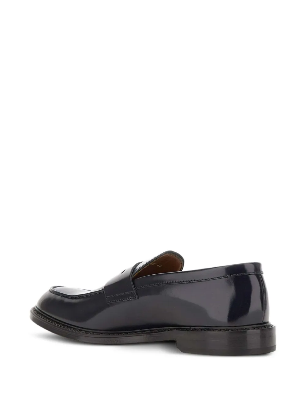 Doucal's Leren loafers met stiksels Blauw