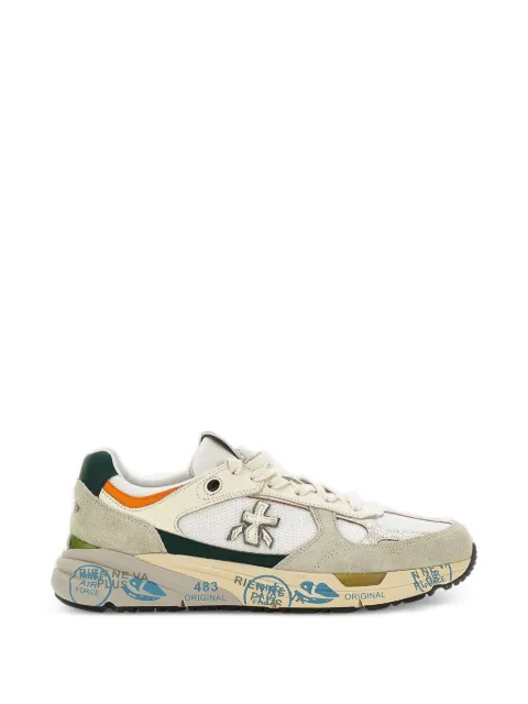Premiata Mase suede-panel sneakers
