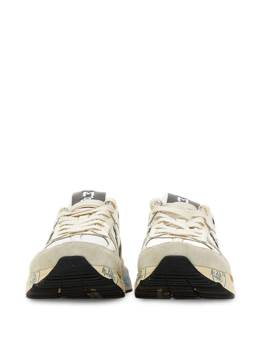 Premiata Mase suede-panel sneakers Beige