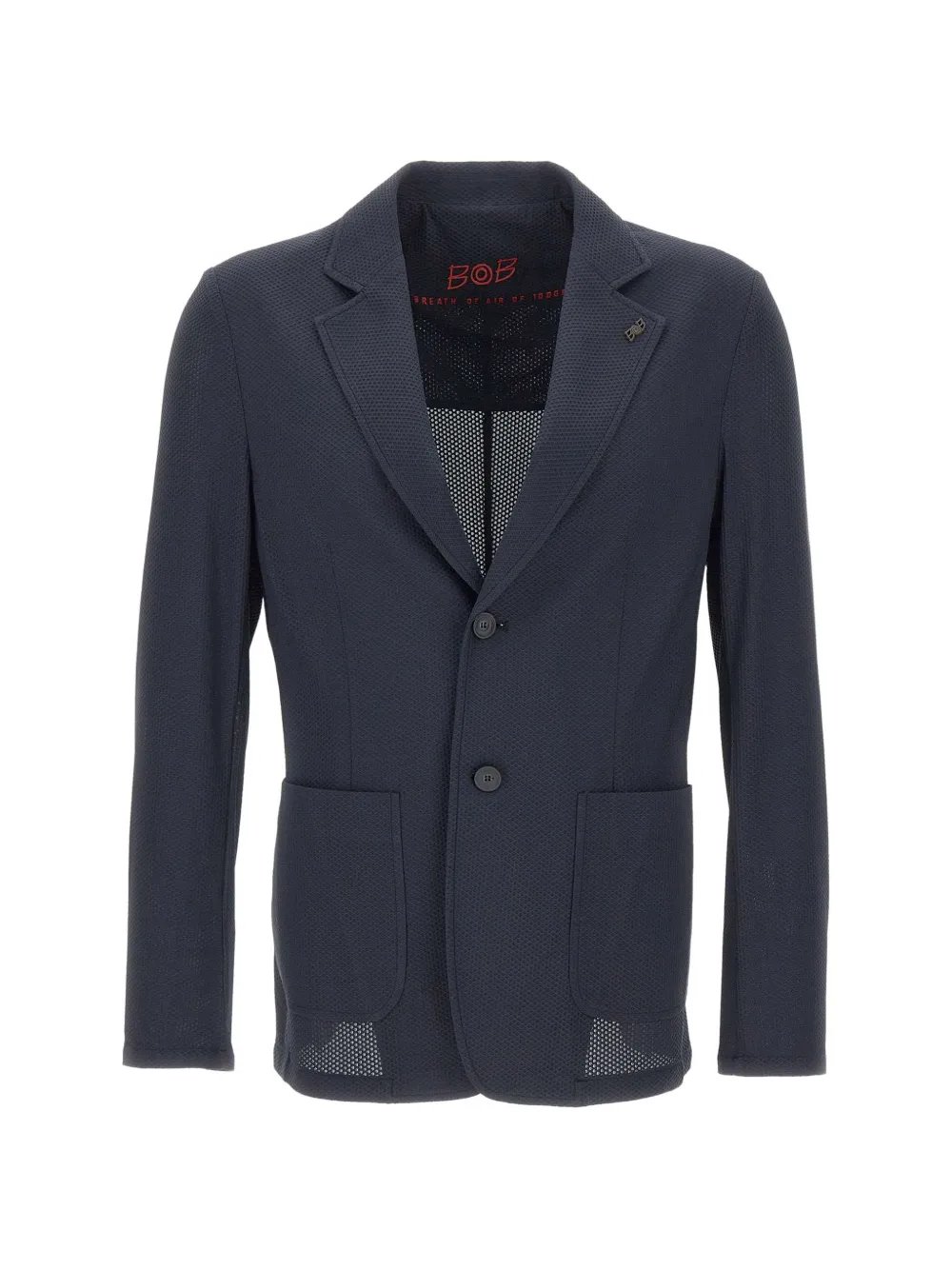 BOB Golden logo-pin patch-pocket blazer - Blau