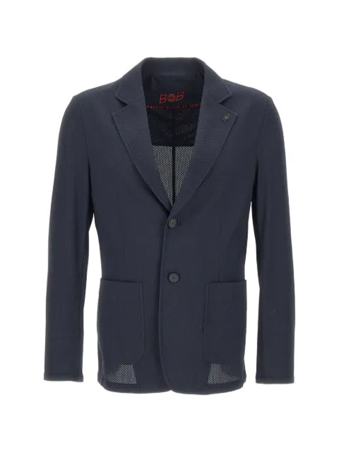 BOB Golden logo-pin patch-pocket blazer