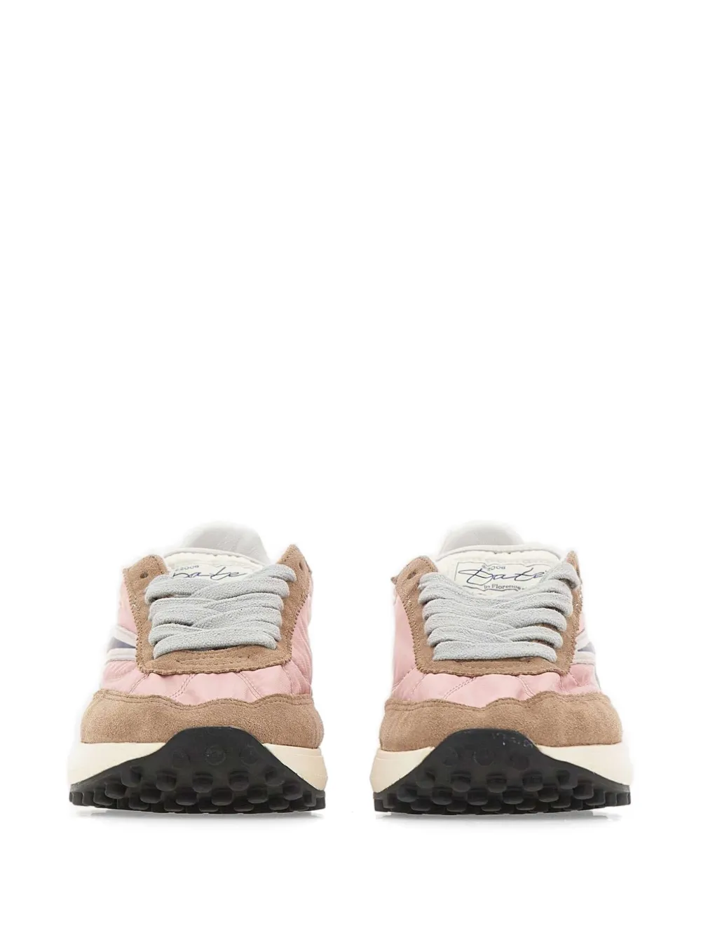 D.A.T.E. Athleta sneakers met suède detail Roze