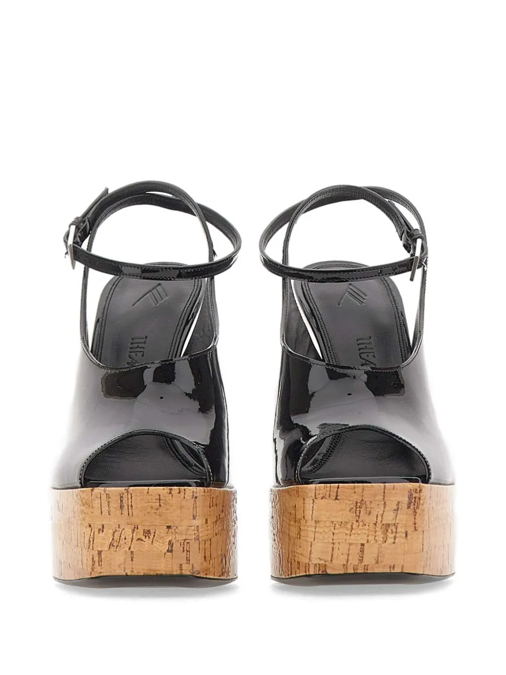 The Attico Ornella sandalen met enkelbandje Zwart