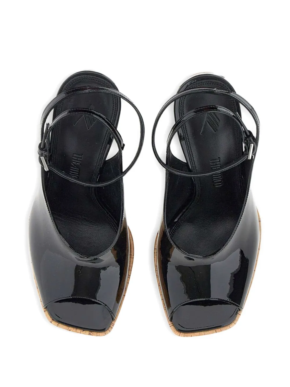 The Attico Ornella sandalen met enkelbandje Zwart