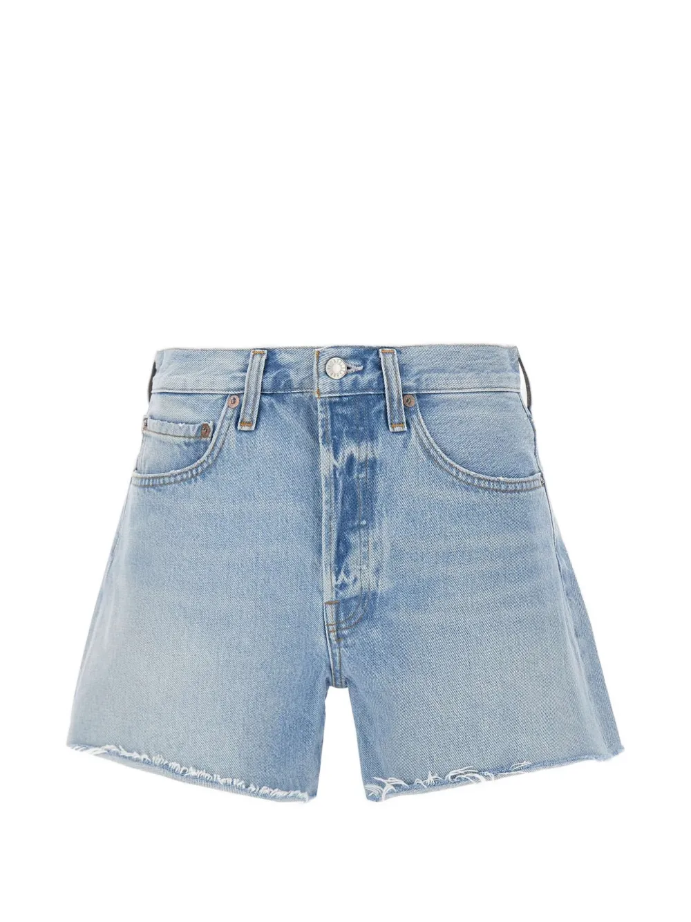 AGOLDE Parker Long denim shorts - Blu