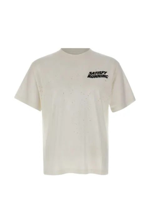 Satisfy perforated logo t-shirt