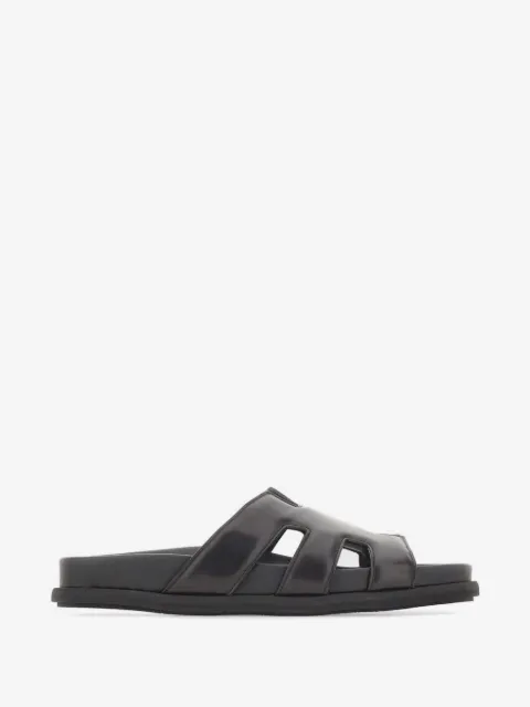 Fabi cut-out strap leather sandals