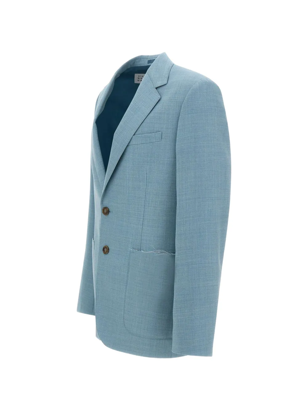MM6 Maison Margiela Blazer met bewerkte revers Blauw