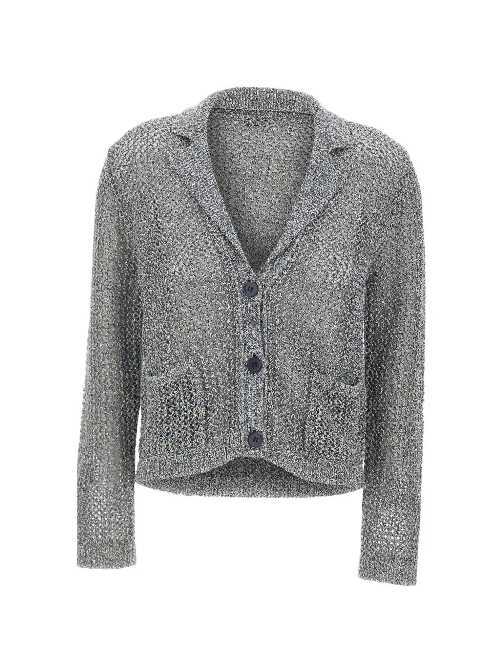 Kangra openwork button cardigan - Grey