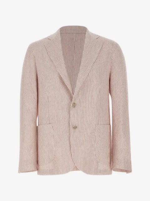 Barba Easy J striped patch-pocket blazer