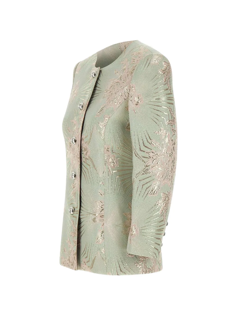 Jacques Jack met bloemen-jacquard Groen