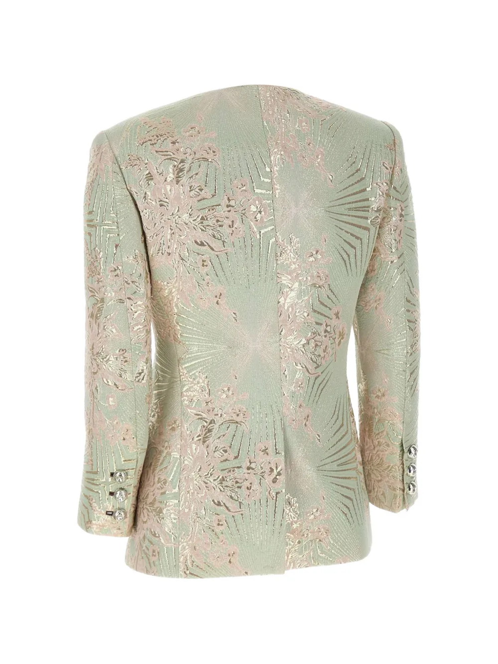 Jacques Jack met bloemen-jacquard Groen