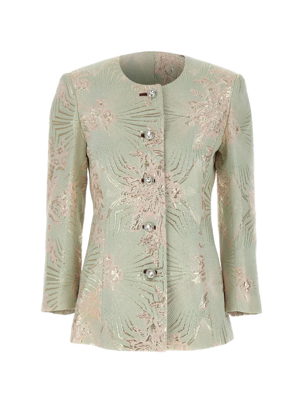 Jacques floral-jacquard jacket - Verde