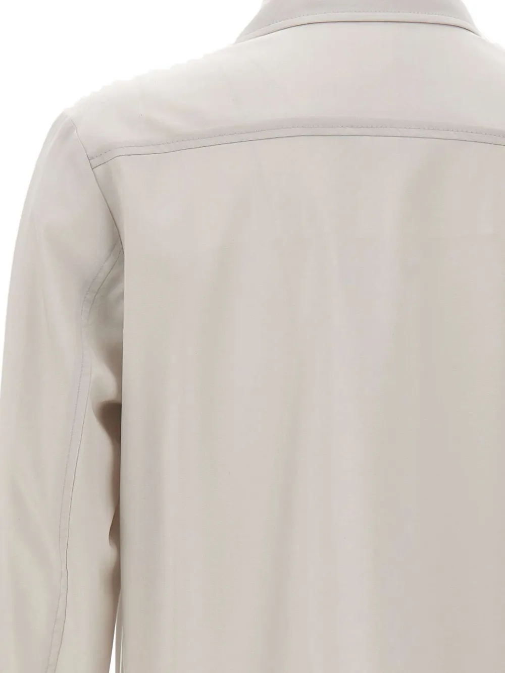 Barba London shirtjack met klepzak en knopen Beige