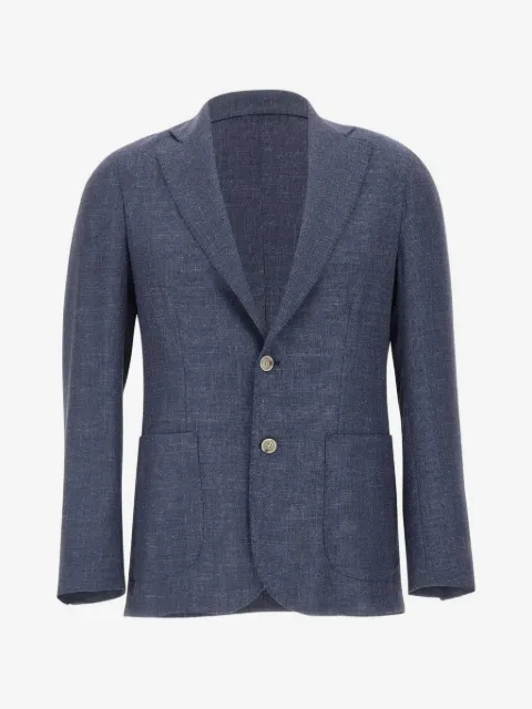 Barba buttoned patch-pockets blazer