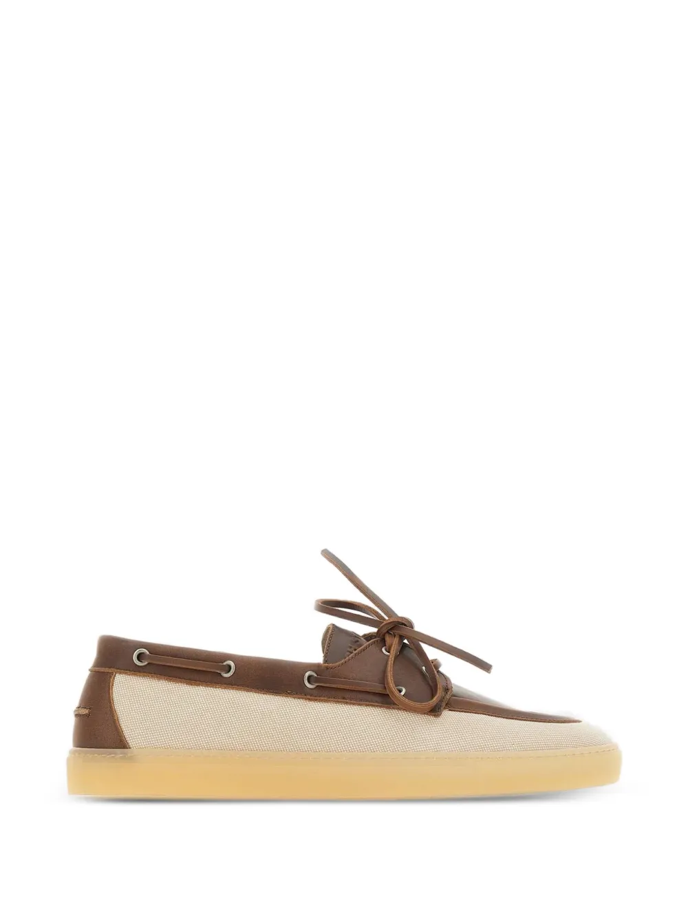 Copenhagen Studios panelled boat shoes - Braun