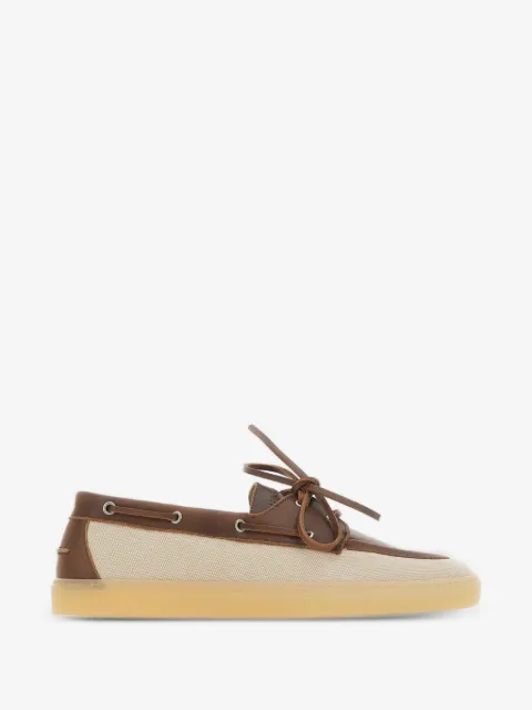 Copenhagen Studios panelled boat shoes
