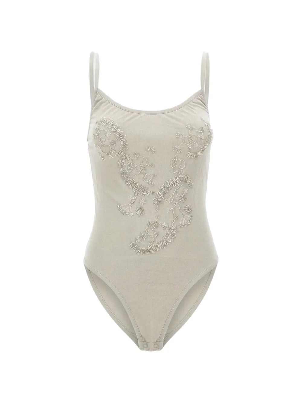 Jacques jewel-embroidered bodysuit - Grigio