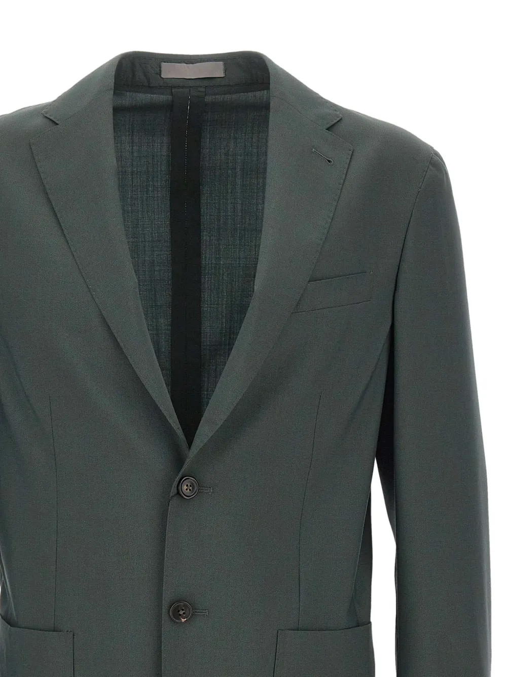 Corneliani Blazer met enkele rij knopen Groen