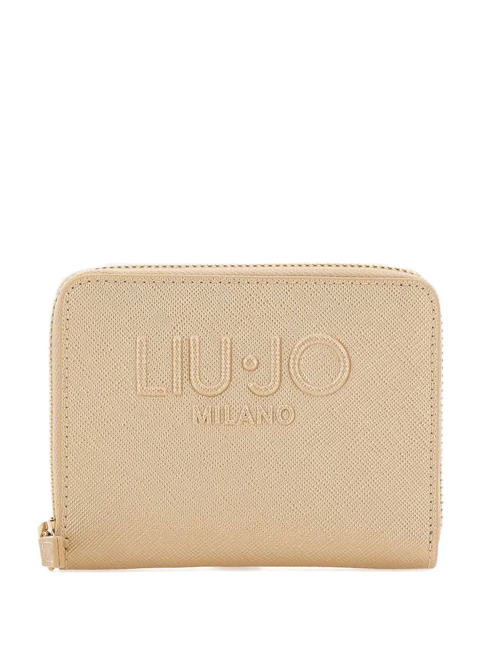 Liu •jo Embossed-logo Wallet In Neutral