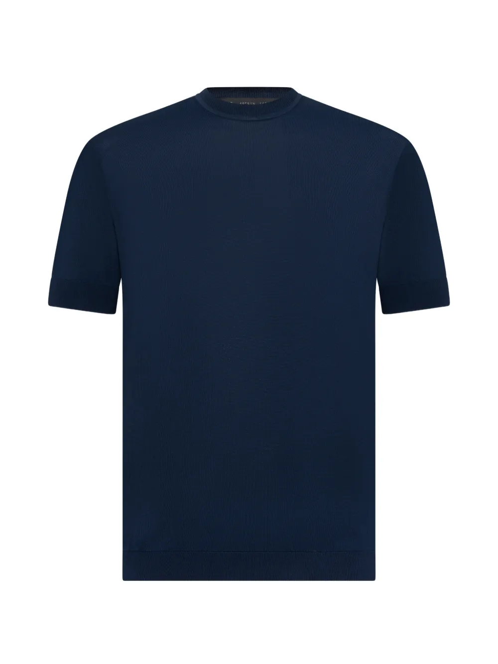 Low Brand fine-knit ribbed-trim T-shirt - Blu
