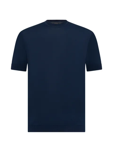 Low Brand fine-knit ribbed-trim T-shirt