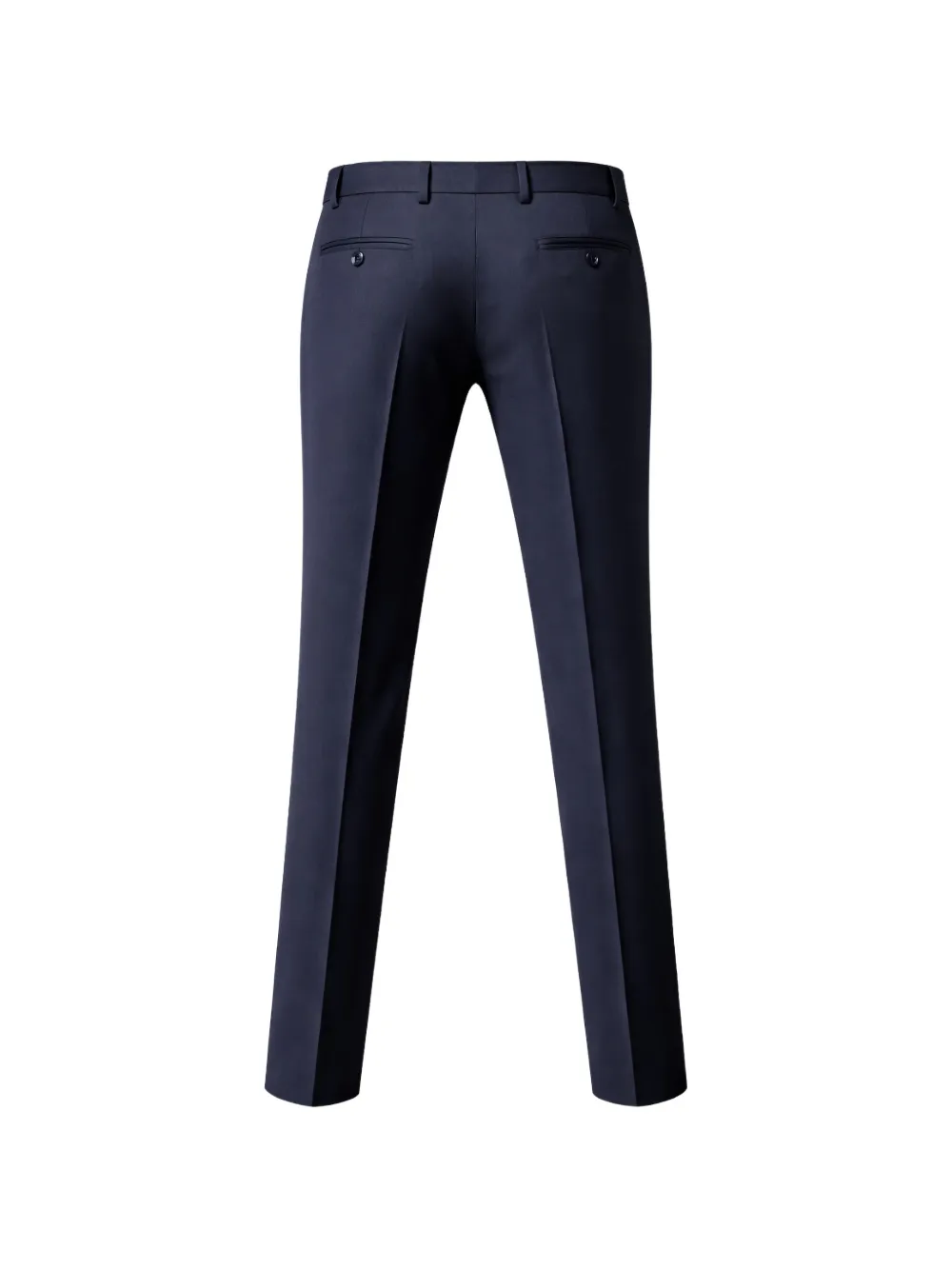 FRANZESE COLLECTION Plooibroek met knoopsluiting Blauw