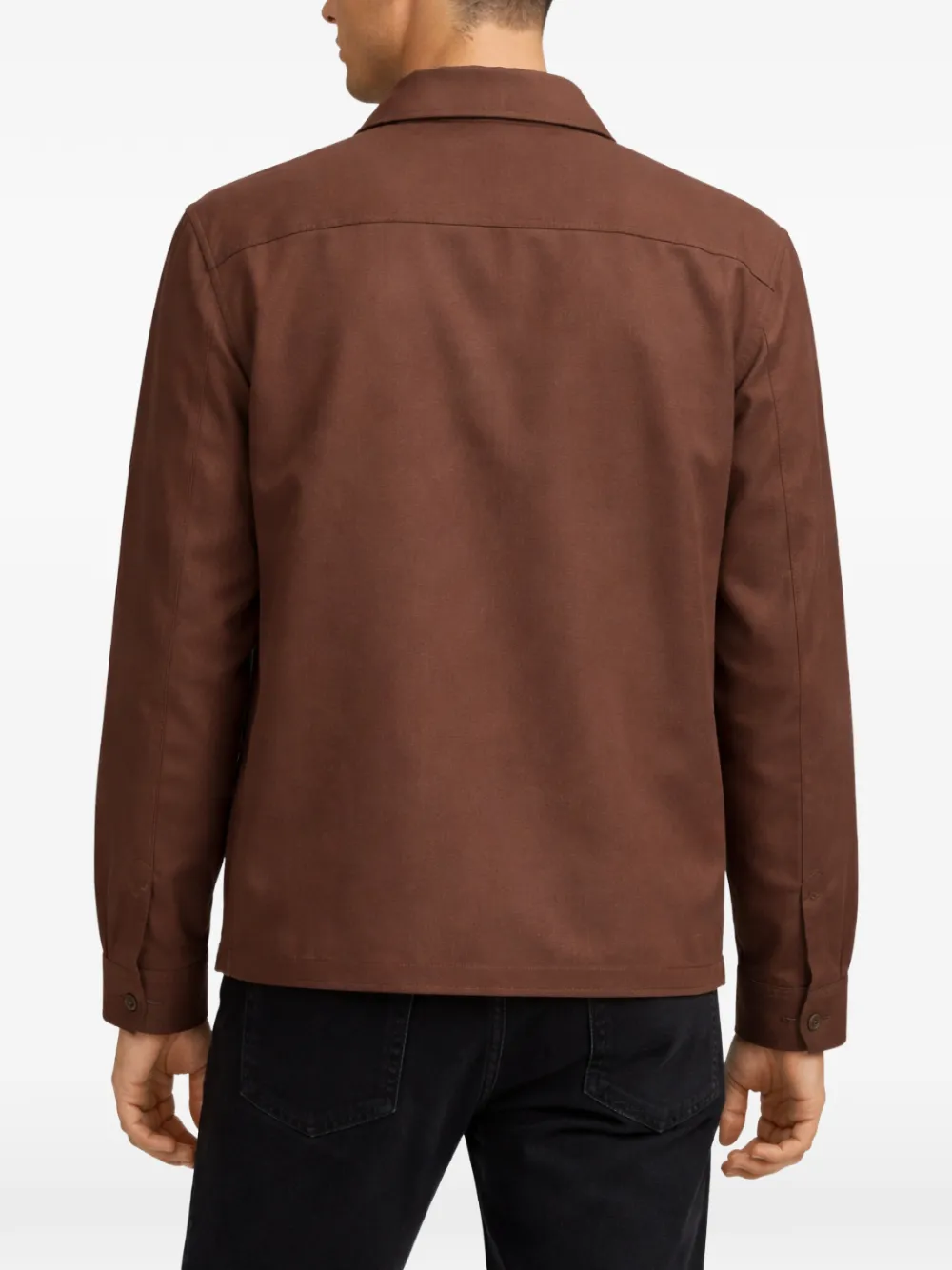 FRANZESE COLLECTION Jack met borstzakken en knopen Bruin