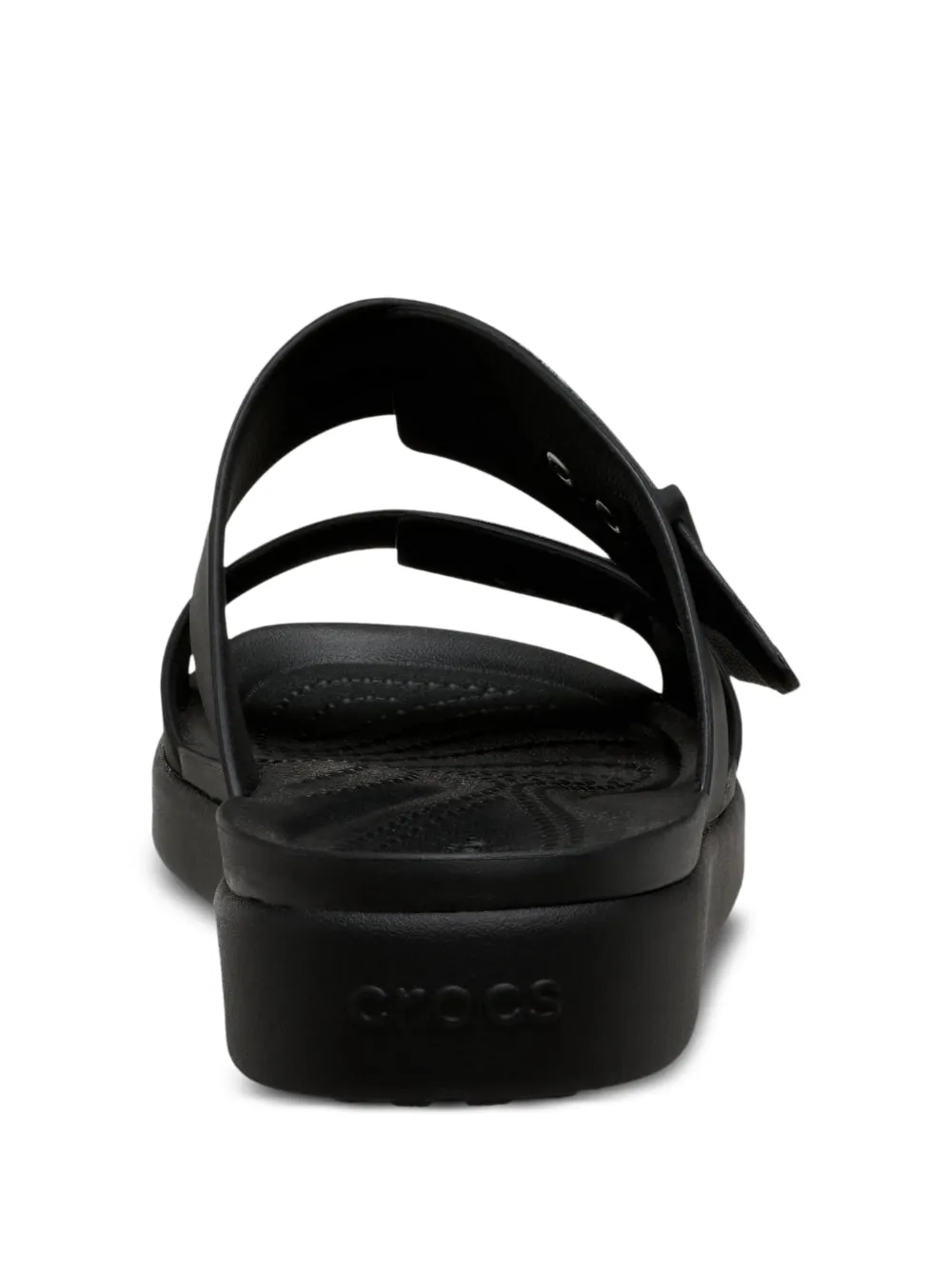 Crocs Brooklyn Bucle Low sandalen met gespbandje Zwart