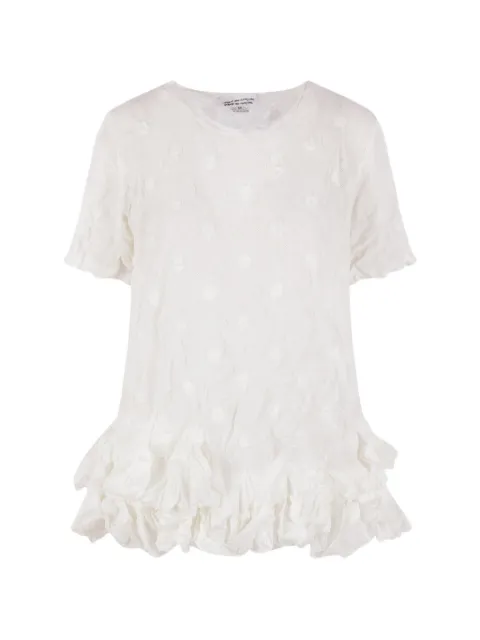 Comme Des Garçons ruffled crinkled top