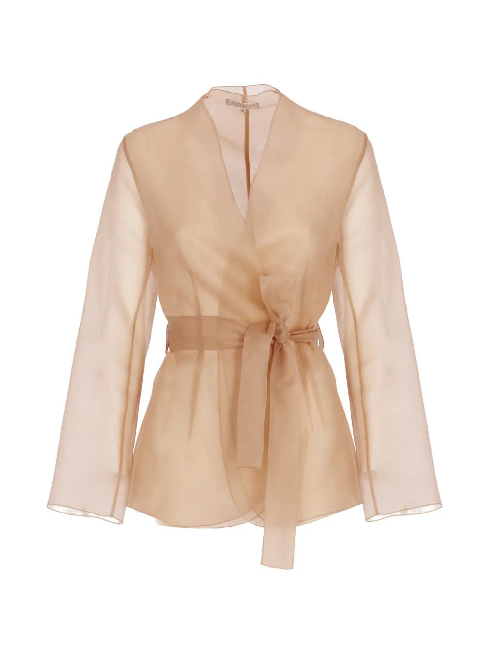 Antonelli Elia belted sheer-finish jacket - Toni neutri