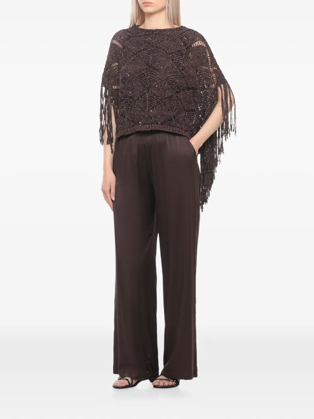  Antonelli Pull à Sequins - Marron 