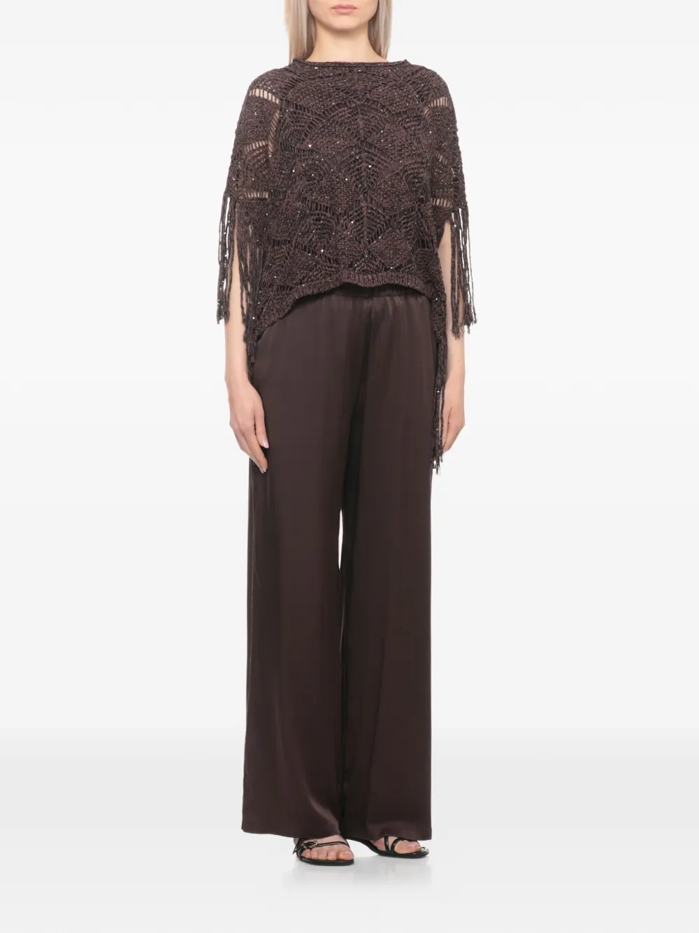  Antonelli Pull à Sequins - Marron 