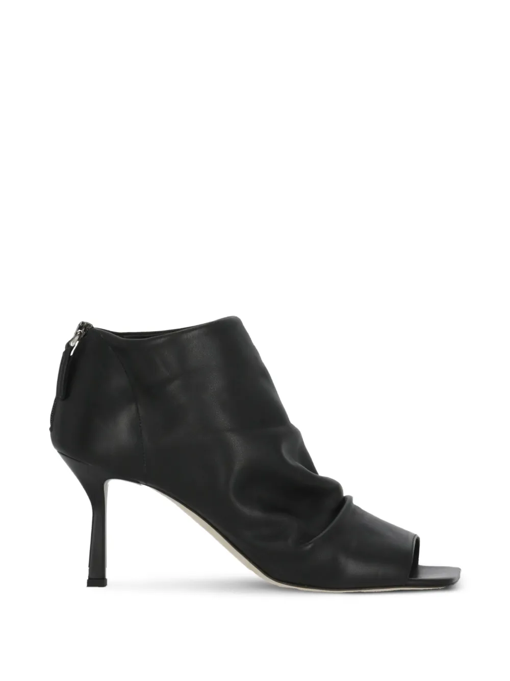 The Seller ruched open-toe pumps - Nero