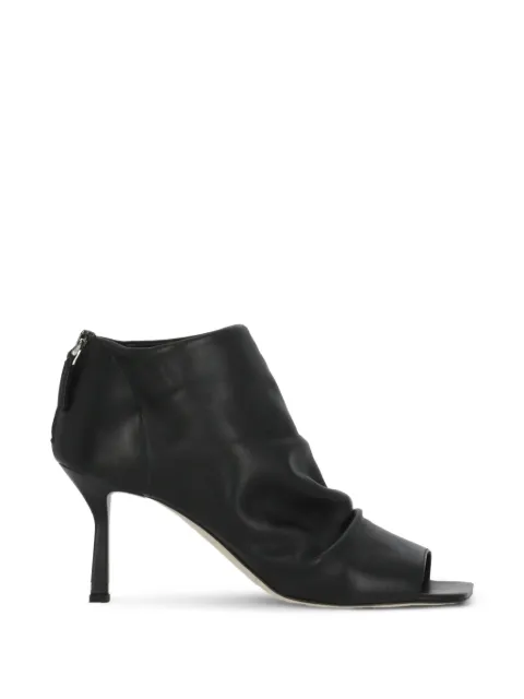 The Seller ruched open-toe pumps