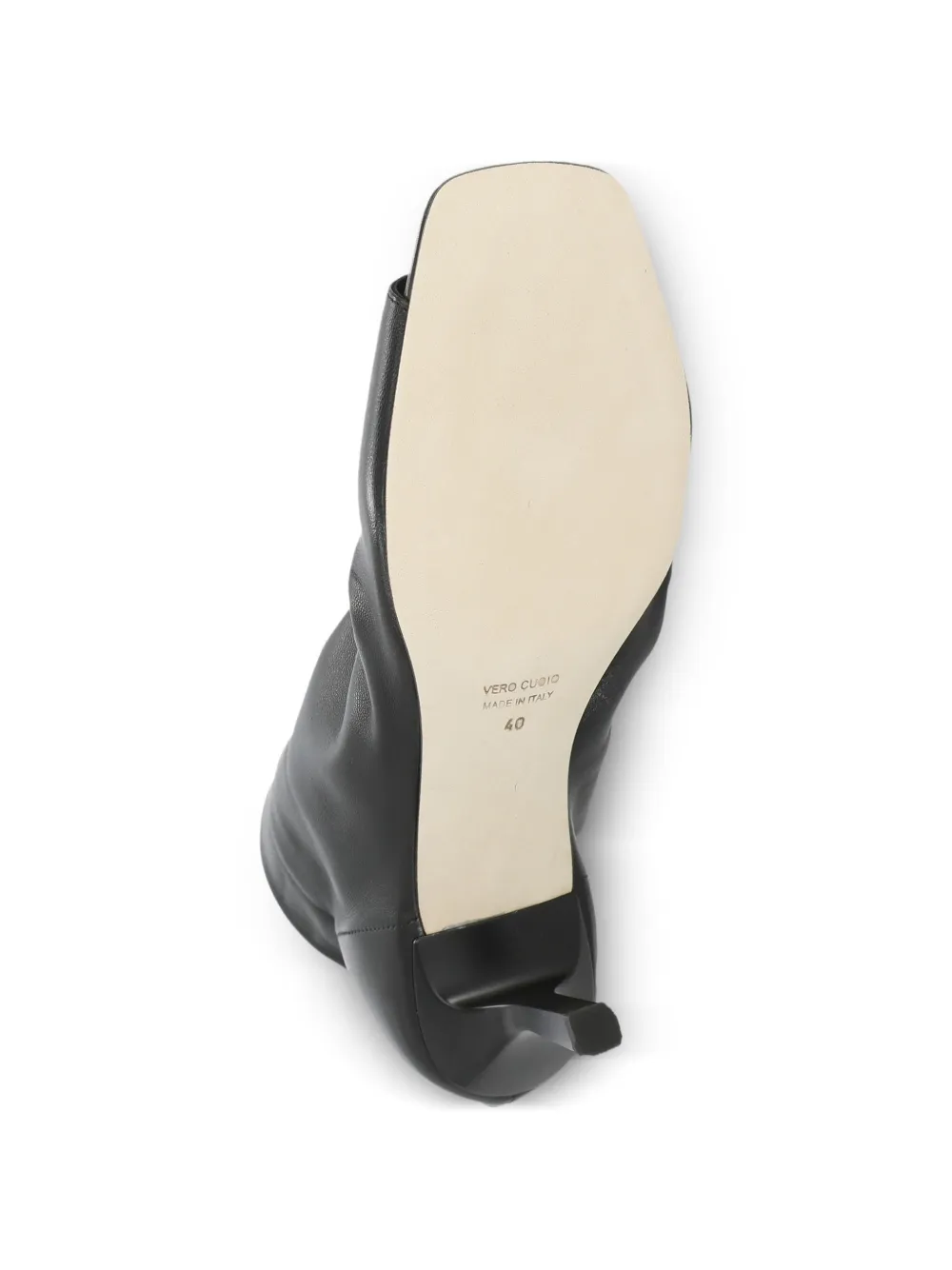 The Seller ruched open-toe pumps Zwart