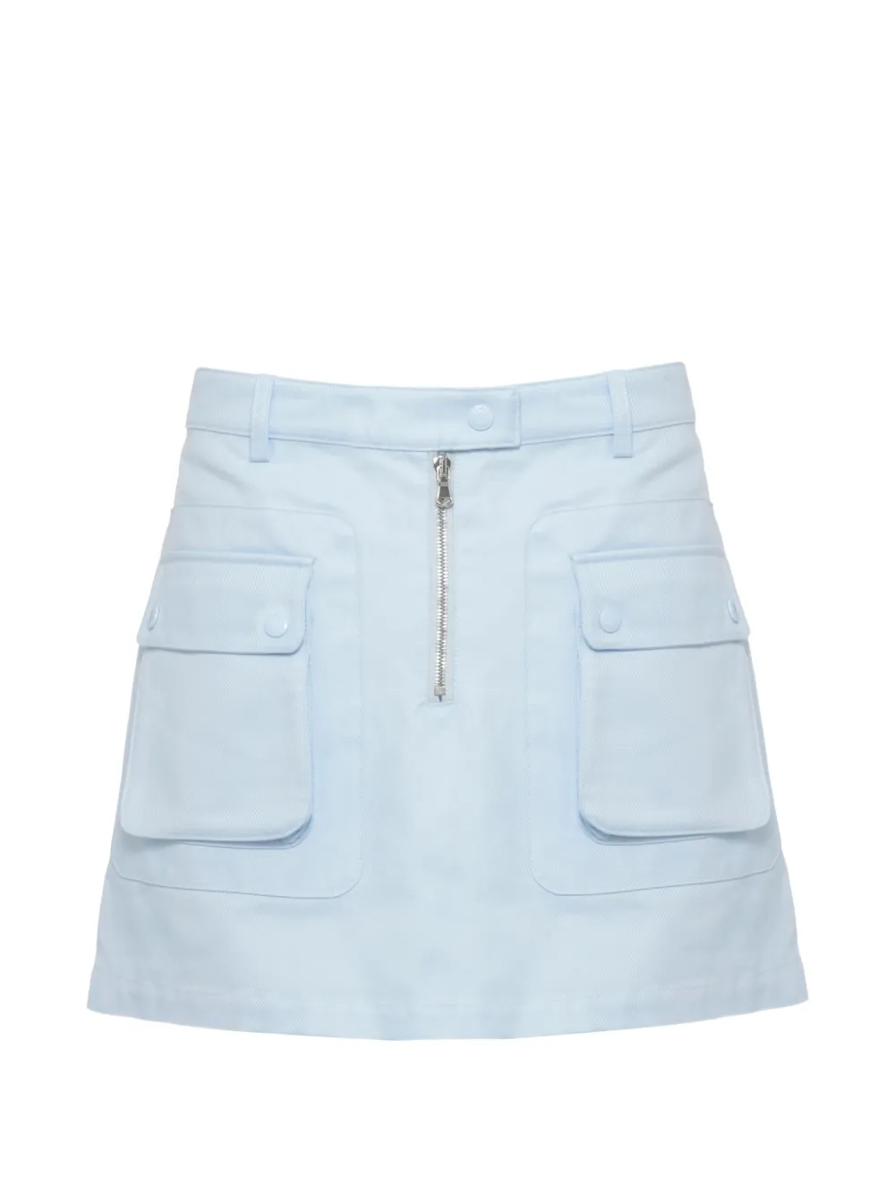 Casablanca zip-fastening cargo-pocket mini skirt - Blu
