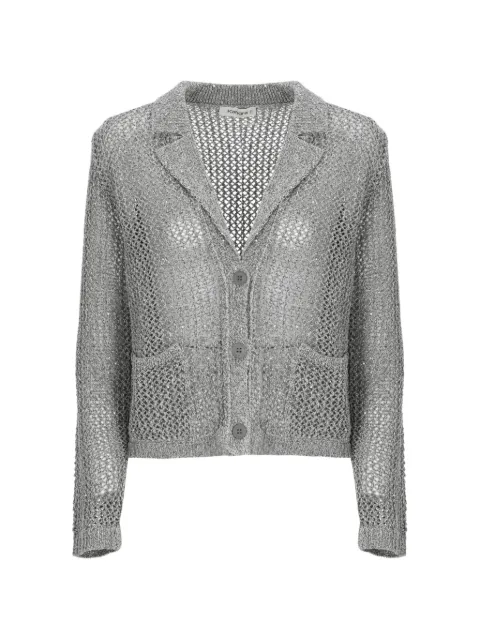 Kangra sequin-embellished open-knit jacket