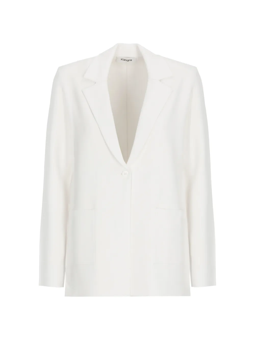 Kangra single-breasted notched-lapel blazer - Bianco