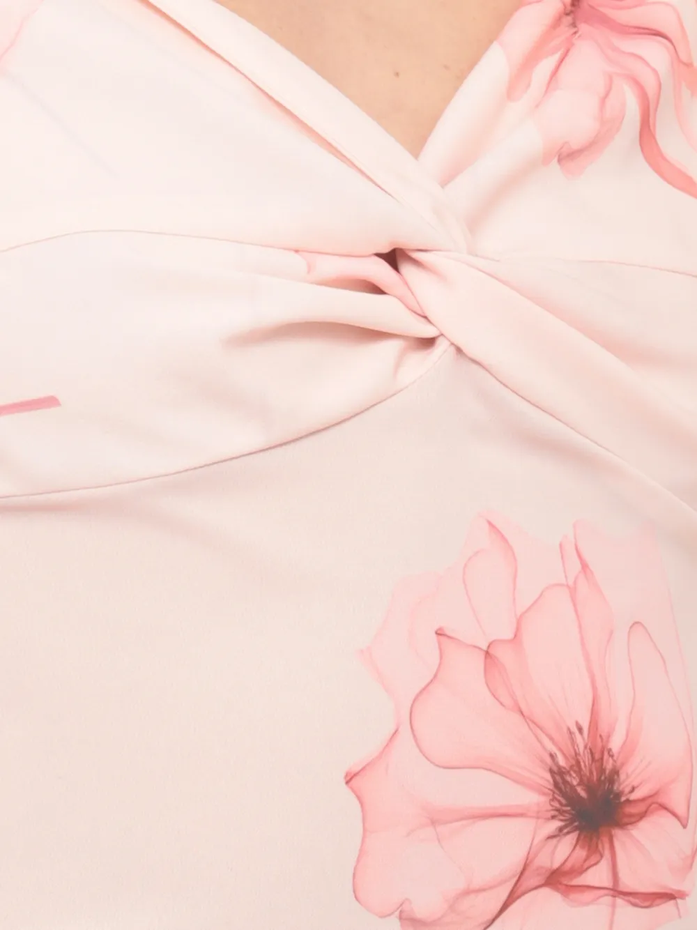 MAR DE MARGARITAS Benedetta maxi-jurk met bloemenprint en ballonmouwen Roze