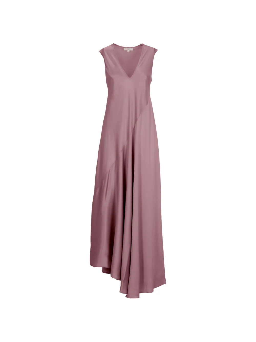 Antonelli Natasha asymmetric-hem V-neck dress - Rosa