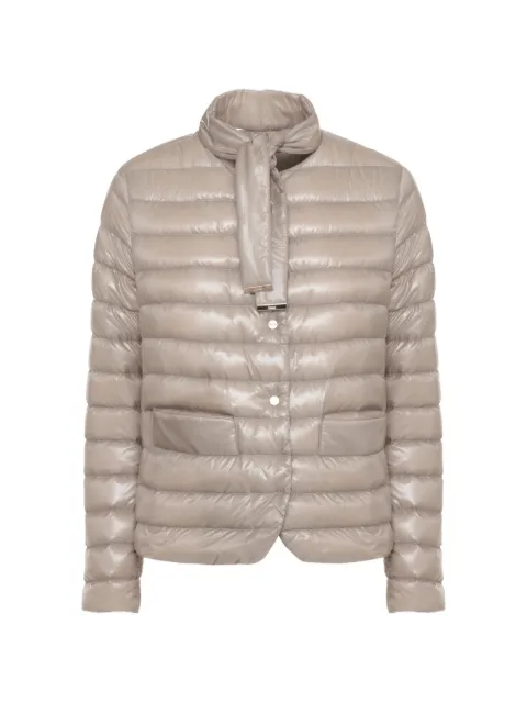 Herno quilted tie-neck jacket