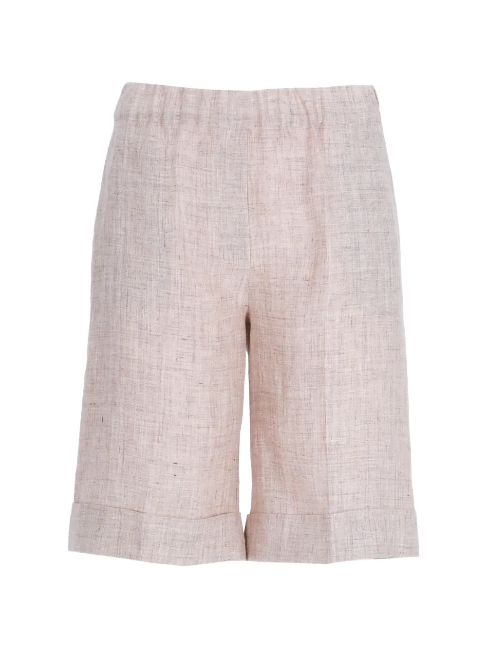 D.Exterior turn-up cuffs shorts - Neutrals