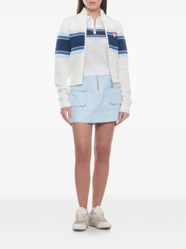 Casablanca ストライプ カーディガン | ホワイト | FARFETCH JP