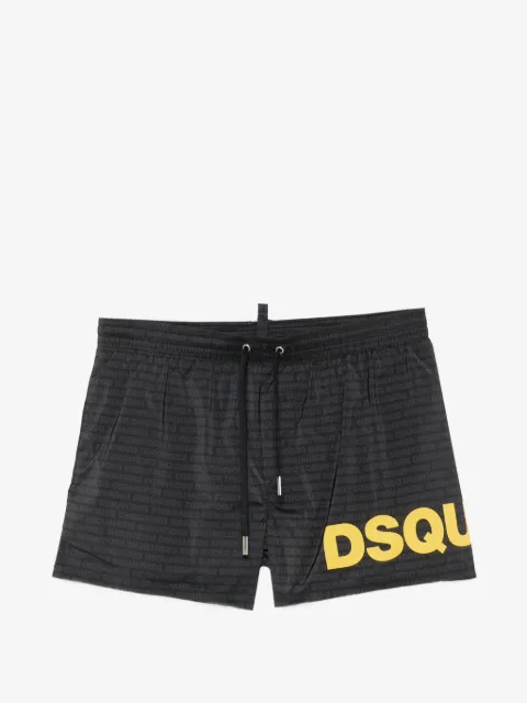 DSQUARED2 short de bain à logo imprimé
