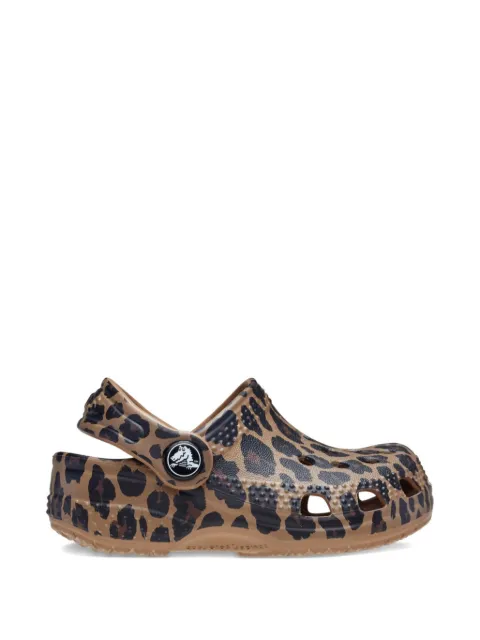 Crocs Kids Littles leopard-pattern clogs