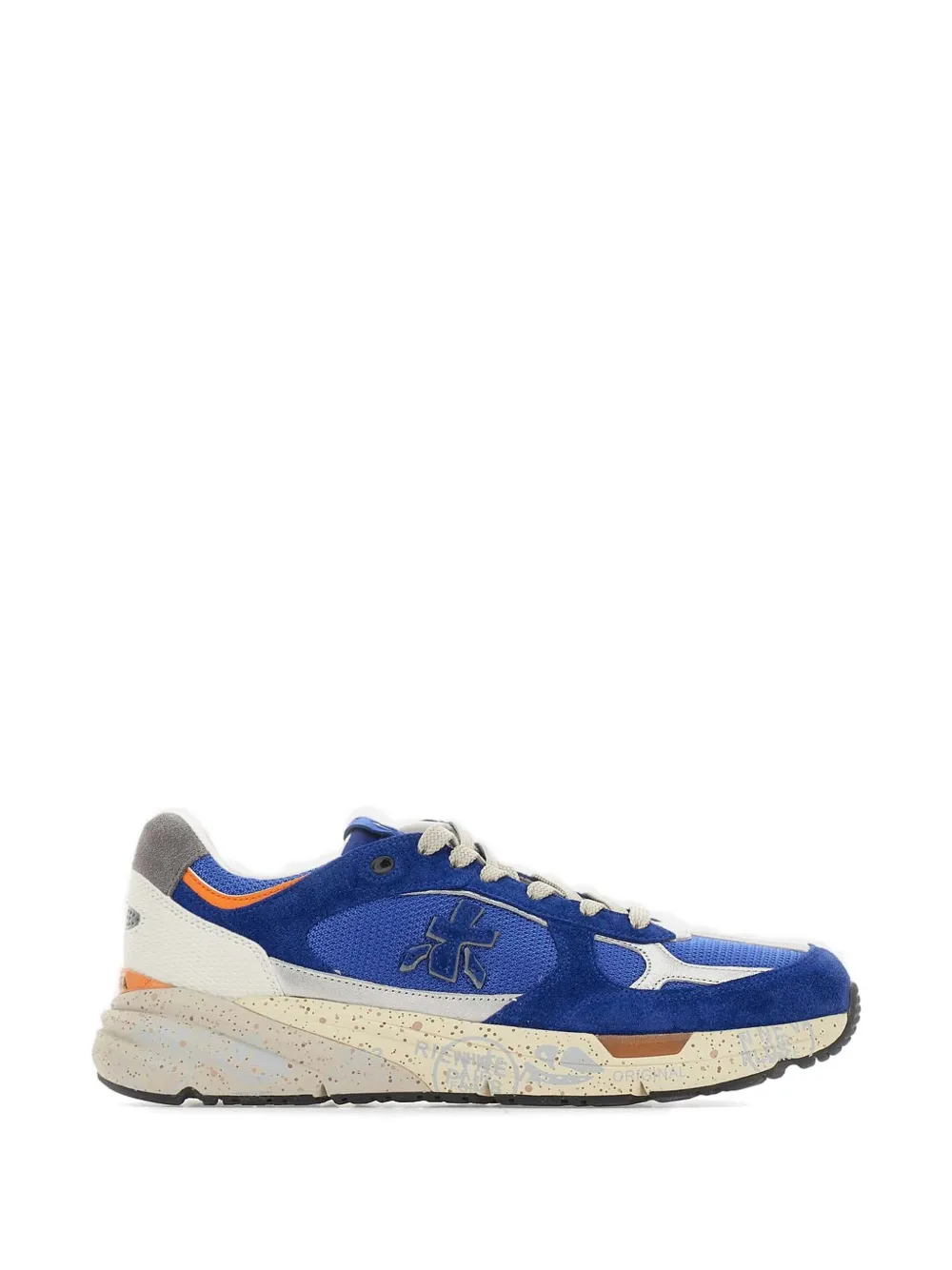 Premiata suede panelled sneakers - Blu